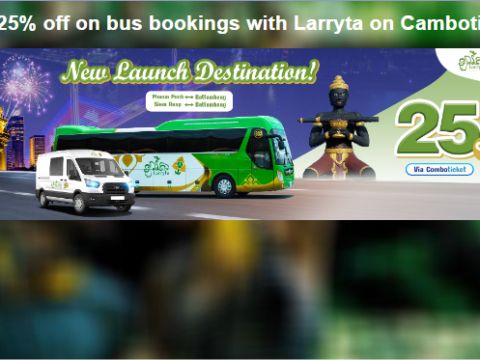 Larryta bus ticket in cambodia